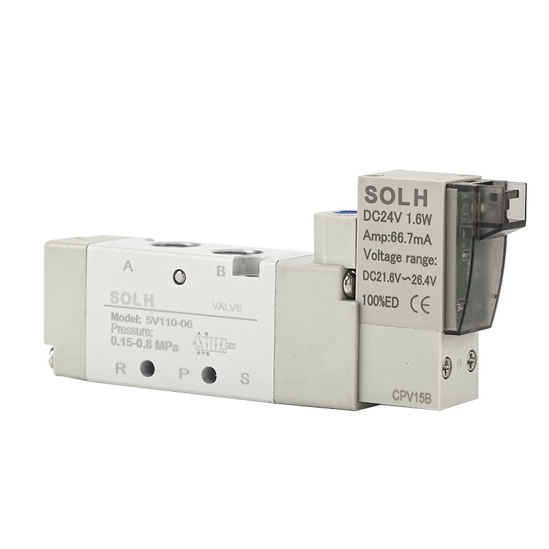 5V seeria solenoidklapp | 5/2 ja 5/3 viis