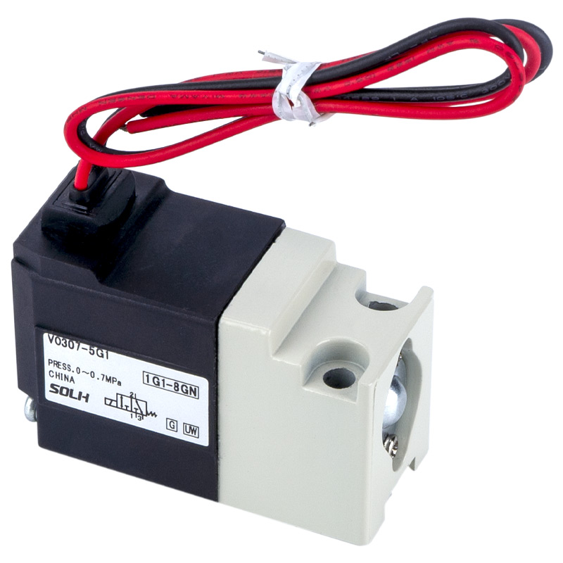 VO307 3-pordiline solenoidklapp / otsene klapi tüüp